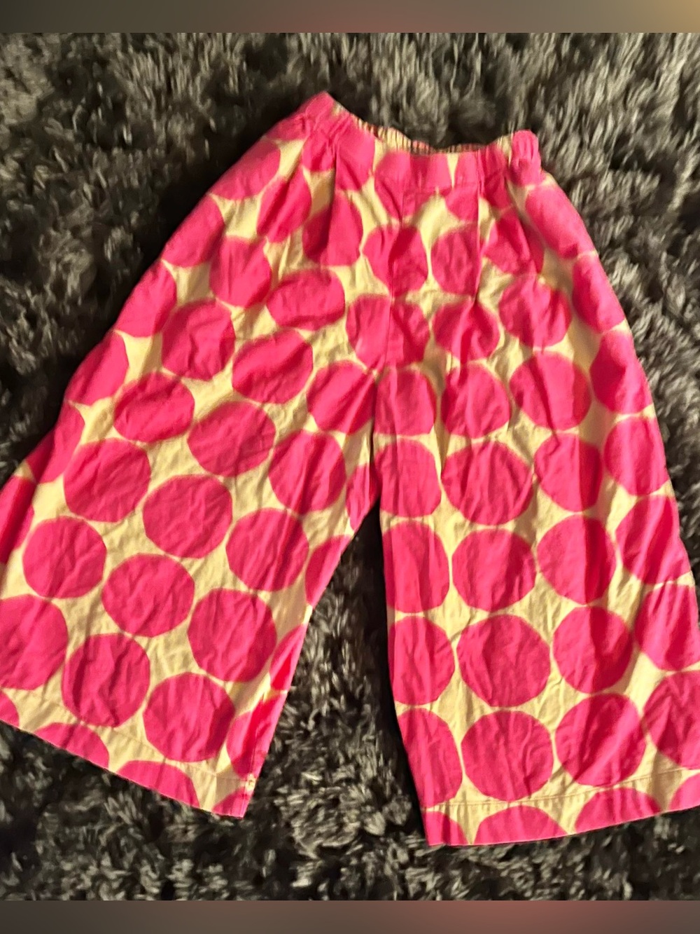 Marimekko Pink & Cream Wide Leg Pants